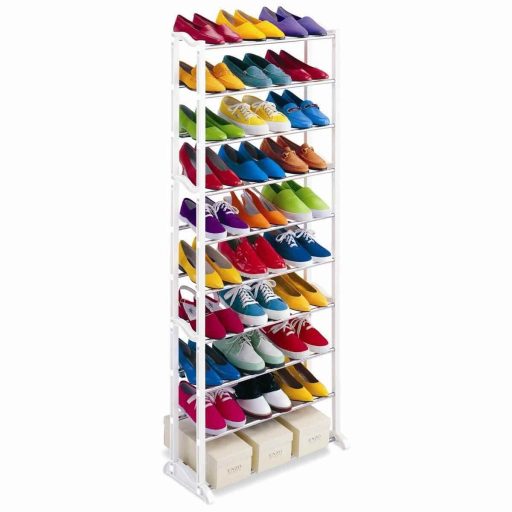 10 poziomowa półka na buty - biała