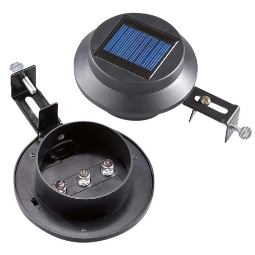 Lampa solarna, 2 szt - czarna