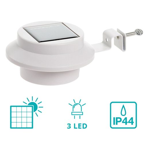 Lampa solarna, 2 szt - biała