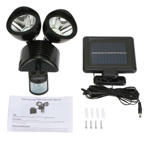 Podwójna lampa solarna z czujnikiem ruchu 