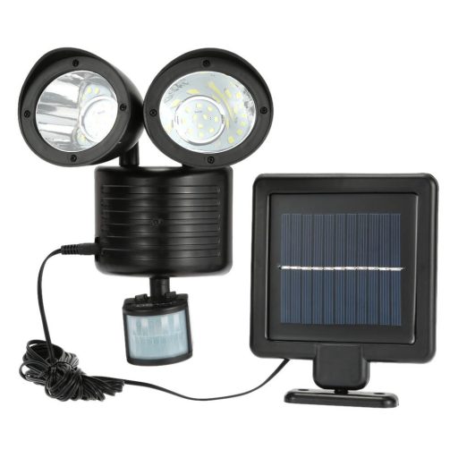 Podwójna lampa solarna z czujnikiem ruchu 