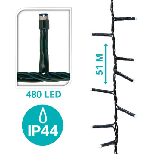 Sznur świetlny LED w różnych rozmiarach i kolorach-480 LED-owy-kolorowy