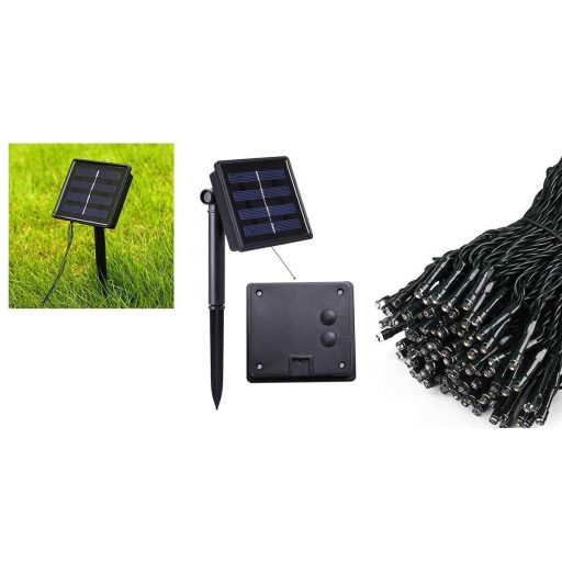 Lampki solarne, ozdobne, 100 diod LED-10 metrowy-kolorowy