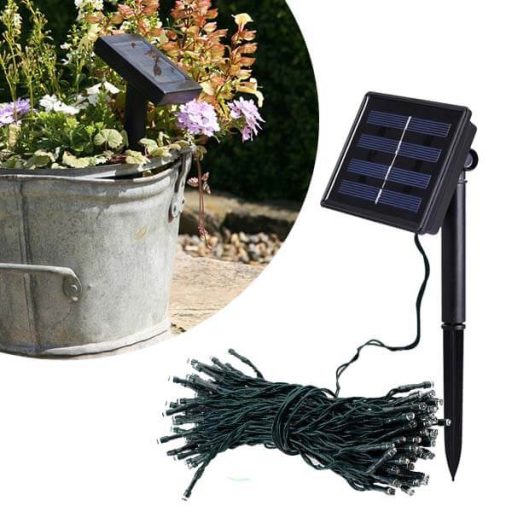 Lampki solarne, ozdobne, 100 diod LED
