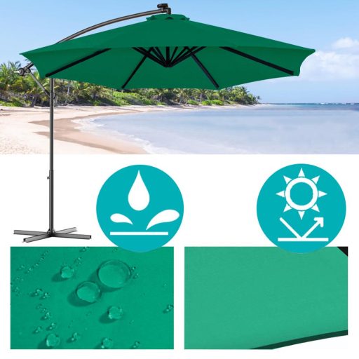 Parasol ogrodowy, wiszący, 2,7 m - dostępny w kilku kolorach-zielony