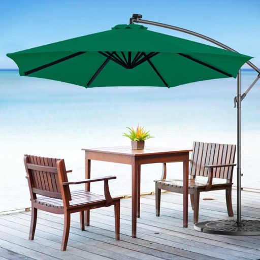Parasol ogrodowy, wiszący, 2,7 m - dostępny w kilku kolorach-zielony