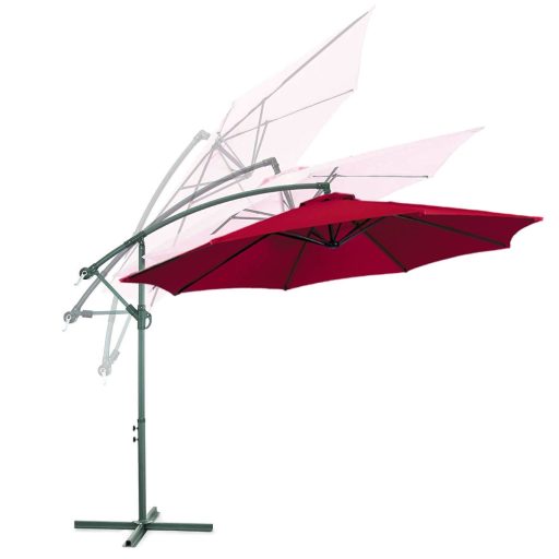 Parasol ogrodowy, wiszący, 2,7 m - dostępny w kilku kolorach-czerwony