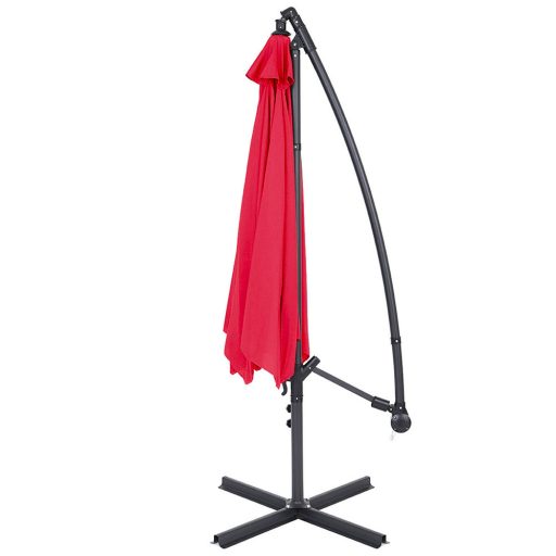 Parasol ogrodowy, wiszący, 2,7 m - dostępny w kilku kolorach-czerwony