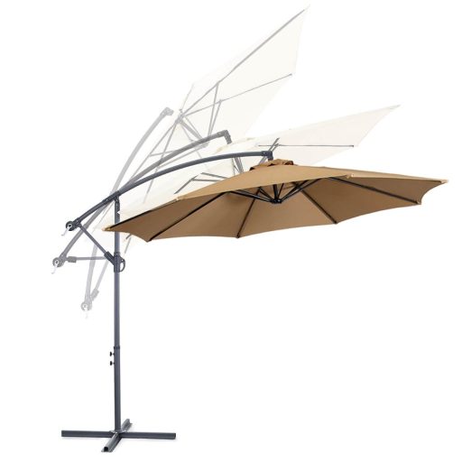 Parasol ogrodowy, wiszący, 2,7 m - dostępny w kilku kolorach-khaki