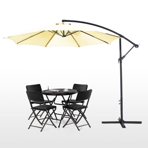 Parasol ogrodowy, wiszący, 2,7 m - dostępny w kilku kolorach-kremowy