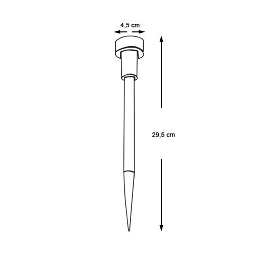 Zestaw wbijanych lamp solarnych ogrodowych, 10 szt