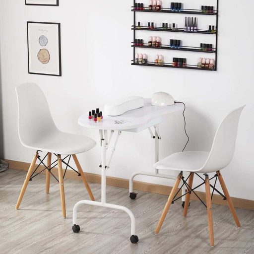 Mobilny stolik kosmetyczny do manicure z torbą transportową w prezencie, dostępny w 2 modelach-z szufladami