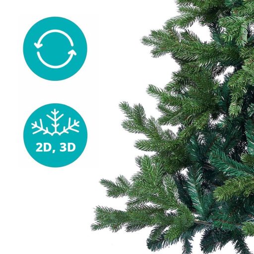 Sztuczna choinka 3D z metalowym stojakiem, w różnych wielkościach-120 cm