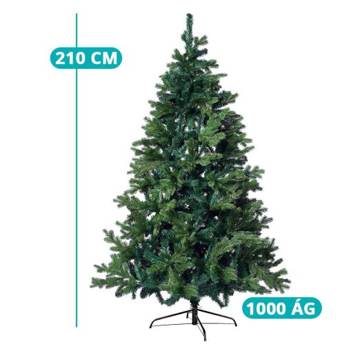 Sztuczna choinka 3D z metalowym stojakiem, w różnych wielkościach-210 cm