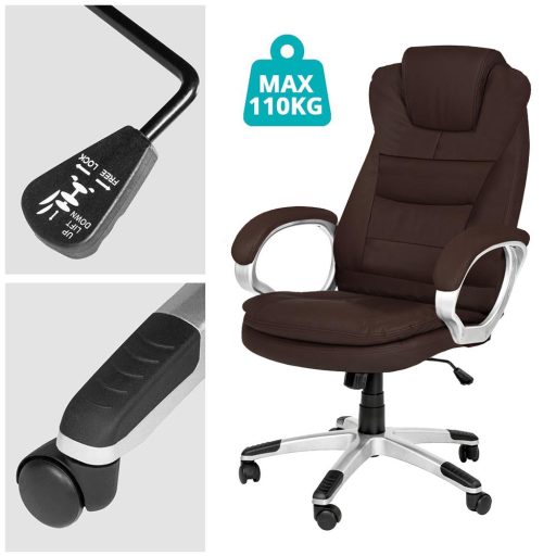 RELAX fotel szefa w 3 kolorach-brązowy