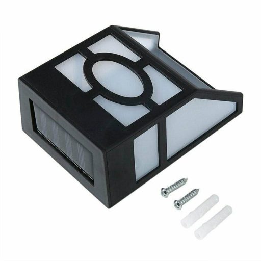 Lampa solarna na zewnątrz, 4 szt, czarna
