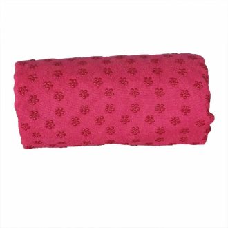 Antypoślizgowy ręcznik do jogi z torbą w prezencie-pink