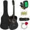 Gitara akustyczna dla początkujących, z tunerem w prezencie, w 2 kolorach-czarna