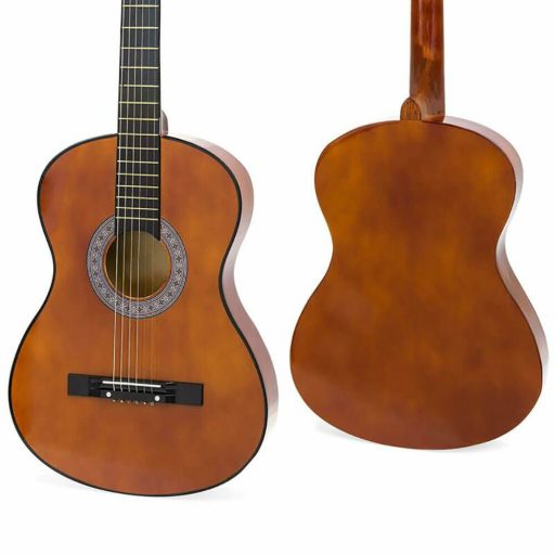 Gitara akustyczna dla początkujących, z tunerem w prezencie, w 2 kolorach-brązowa