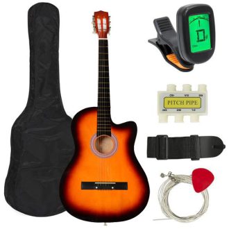   Gitara akustyczna dla początkujących, z tunerem w prezencie, w 2 kolorach