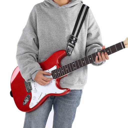 Gitara elektryczna dla początkujących, ze wzmacniaczem w prezencie-czerwona