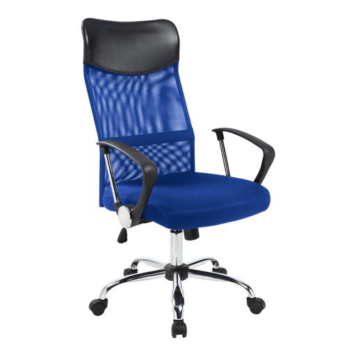 Ergonomiczne krzesło biurowe z podwyższonym oparciem, w 3 kolorach