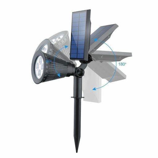 Zestaw 2x lampa solarna, oświetlenie dekoracyjne budynków