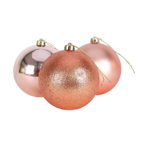112-częściowy zestaw ozdób choinkowych, w kilku kolorach-rosegold