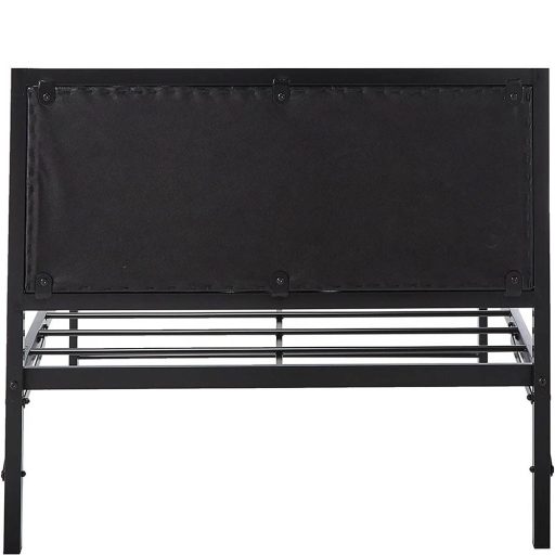 Metalowa rama łóżka Hanna ze stelażem w prezencie, dostępne w kilku wymiarach i kolorach-90x200 cm-es-czarna