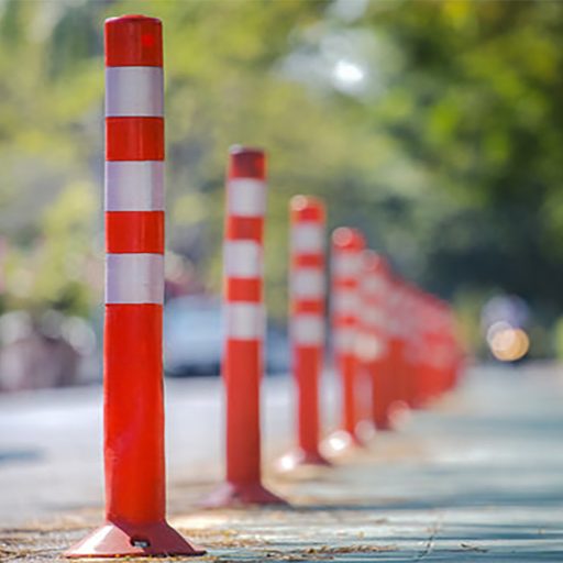 Słupek elastyczny plastikowy 5 szt