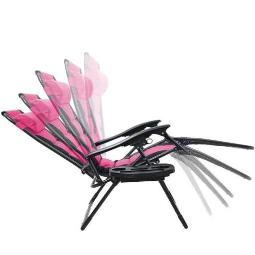 Krzesło ogrodowe zerowej grawitacji Delux, w kilku kolorach-pink
