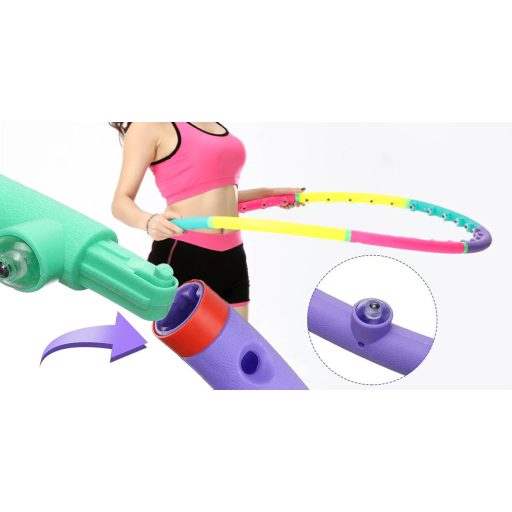 Kolorowe koło hula hoop, 98 cm