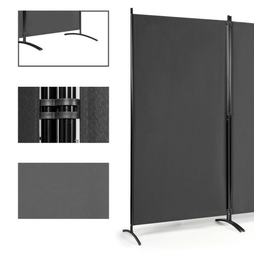Mobilny dzielnik przestrzeni szary, 260x180cm