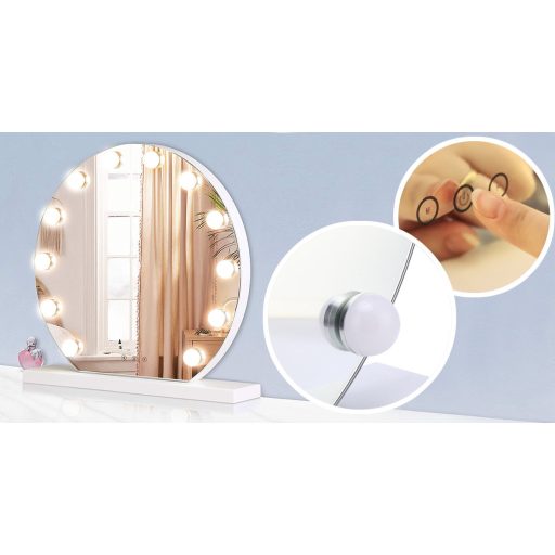 Lusterko na make-up z oświetleniem LED