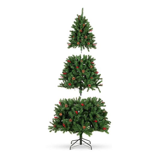 Sztuczna choinka z 180 diodami LED, ciepła biel, 150 cm
