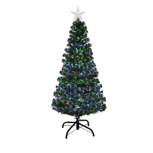 Sztuczna choinka ze światłowodami z kolorowym LED-em w kilku rodzajach-120 cm-owa
