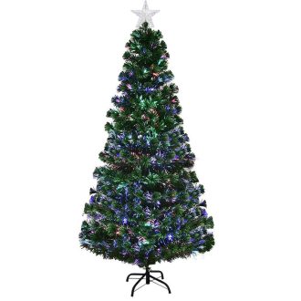   Sztuczna choinka ze światłowodami z kolorowym LED-em w kilku rodzajach-210 cm-owa