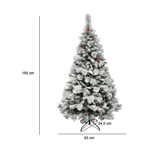 Śnieżna choinka sztuczna w kilku rozmiarach-150 cm-owa