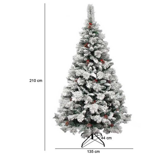 Śnieżna choinka sztuczna w kilku rozmiarach-210 cm-owa
