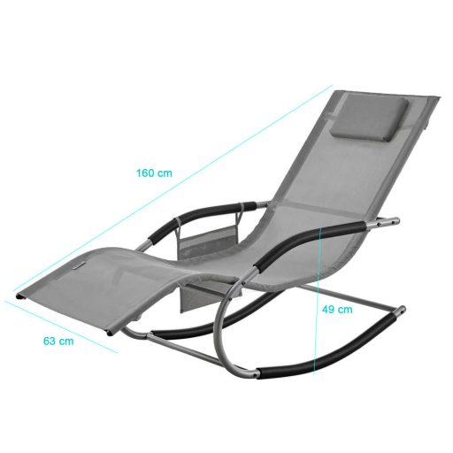 Krzesło bujane z kieszeniem
