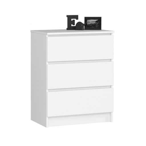 Komoda z 3 szufladami, biała 60*77*40 cm