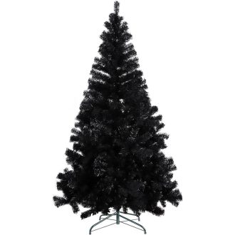 Czarna choinka sztuczna, 150cm 415 gałęzi