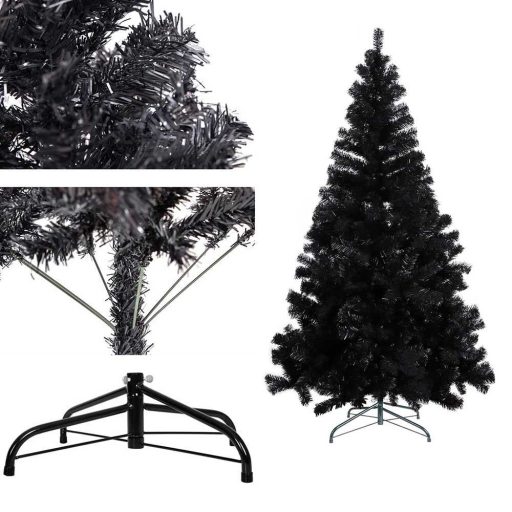 Czarna choinka sztuczna, 210cm 1000 gałęzi