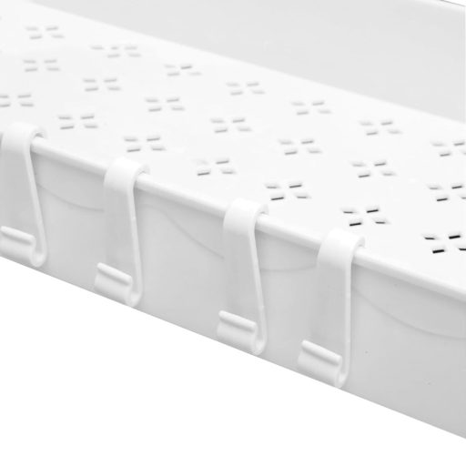 Dwuwarstwowa stojak organizacyjny pod zlew 2 szt. - biały