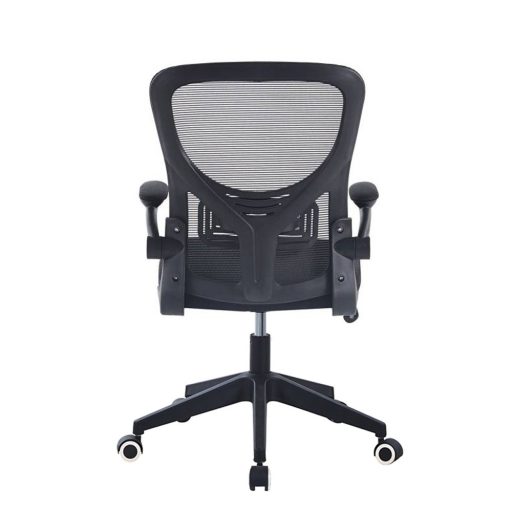 Ergonomiczne krzesło biurowe z podnoszonymi podłokietnikami, czarny 
