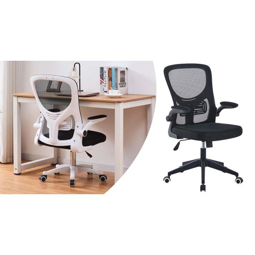 Ergonomiczne krzesło biurowe z podnoszonymi podłokietnikami