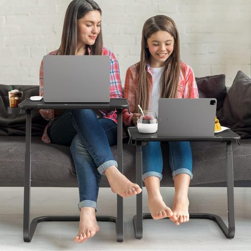 Regulowany stół śniadaniowy z podstawą na tablety, w kilku kolorach