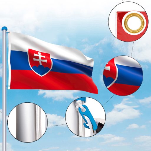Maszt 90x150cm ze słowacką flagą