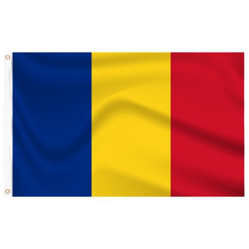Maszt 90x150cm z rumuńską flagą