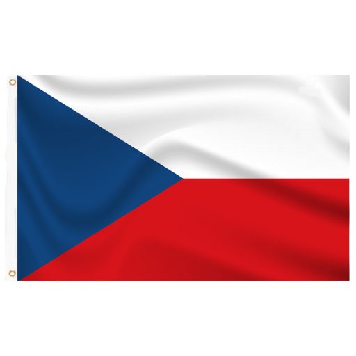 Maszt 90x150cm z czeską flagą